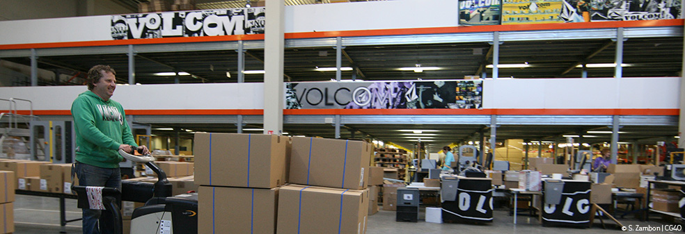 Volcom, plateforme logistique