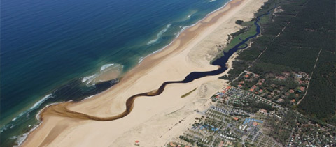 les landes vues du ciel